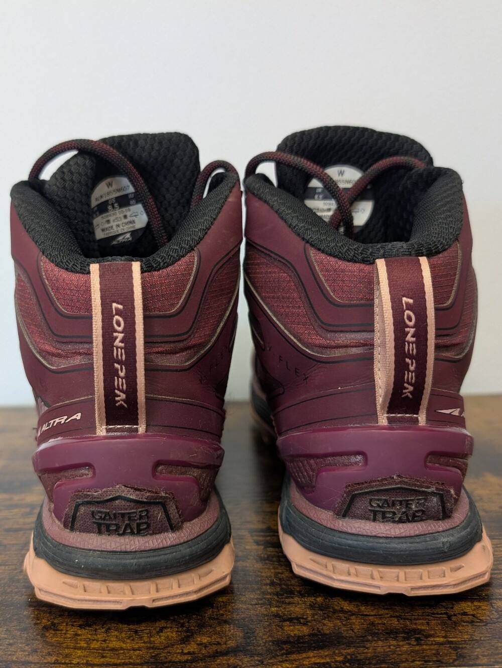 Altra 's Burgundy Lone Peak Hiking Boots - Picture 5 of 8